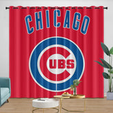 Chicago Cubs Blackout Curtain for Living Room Bedroom Window Treatment